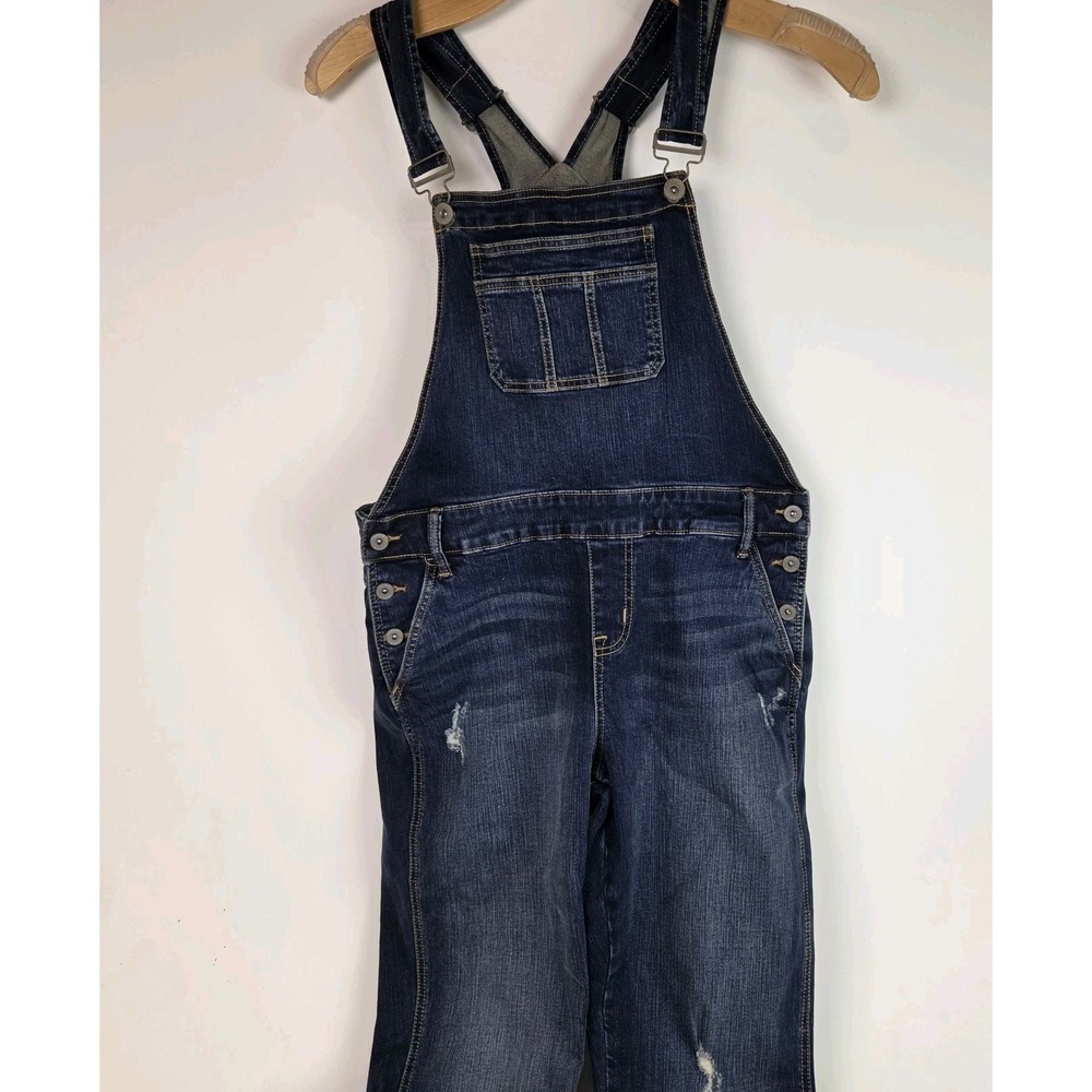 Torrid Women's Blue Denim Overall Jumpsuit One-Piece Size 14 Regular